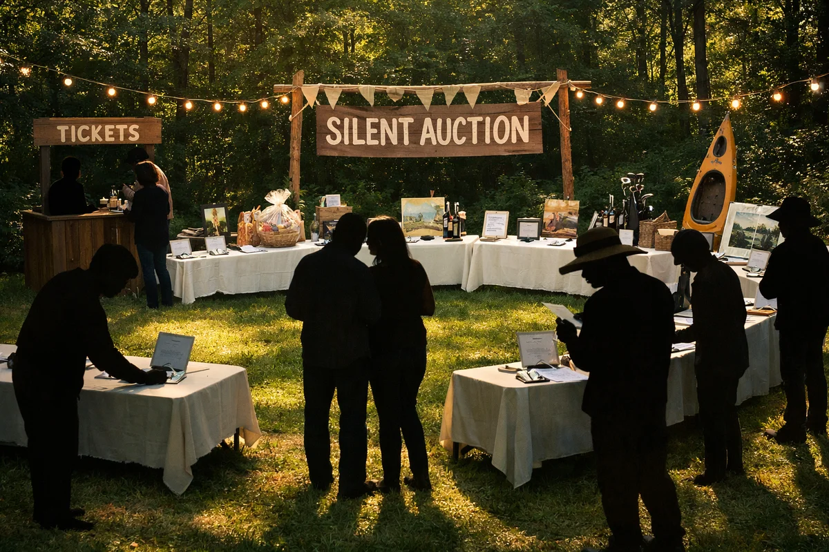 Silent Auction Ticket Sales 1:00 PM; Auction Begins at 3:00 PM